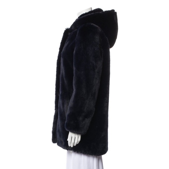 Sandro Faux Fur Coat - Picture 2 of 8